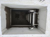 detailní reference, betonová armaturní šachta k dálnici D3 SSÚD Borek, vstup, žebřík, db betonové jímky